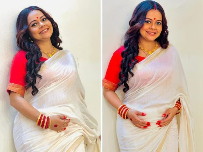 Devoleena Bhattacharjee Glows in Traditional Bengali Attire: Stunning Pregnancy Photos