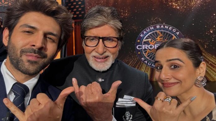 KBC 16: Kartik Aaryan, Vidya Balan Join Amitabh Bachchan in 'Rooh Baba' Special Episode