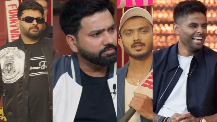 The Great Indian Kapil Show S2: Rohit Sharma Fails to Recognize Axar's MS Dhoni Mimicry