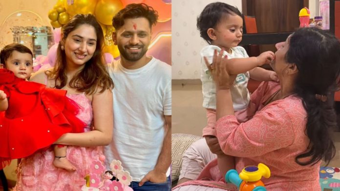 Rahul Vaidya & Disha Parmar's Daughter Navya Takes Her First Steps - Watch