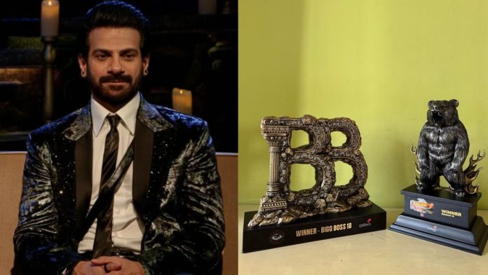 Karan Veer Mehra's Big Win: Bigg Boss 18 Trophy Takes Pride of Place