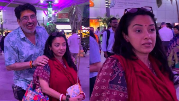 Anupamaa's Rupali Ganguly Returns from Mahakumbh, Makes Spiritual Vow at Airport