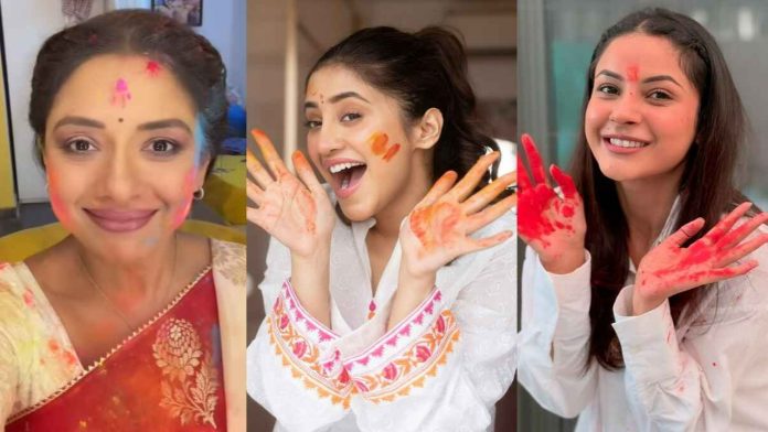 Holi 2025: TV Celebs Rupali Ganguly, Shivangi Joshi, Shehnaaz Gill Celebrate Colourful Festival