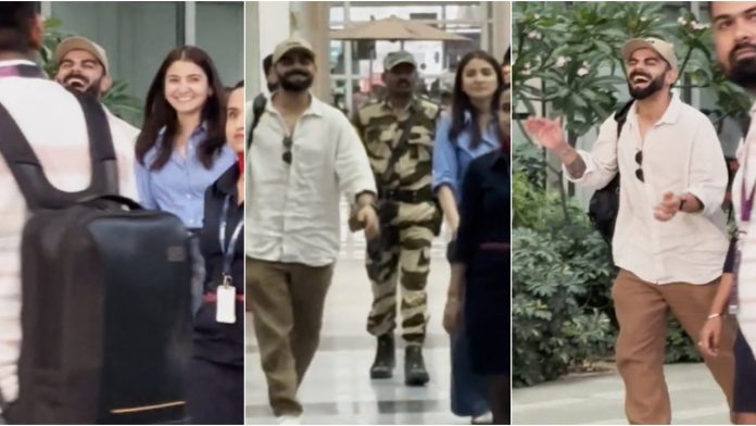 Virat Kohli's Adorable Smile: Anushka Sharma's Airport Magic