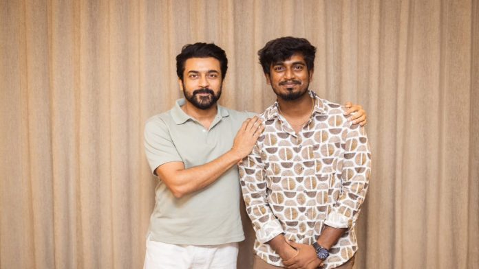 Suriya Meets 'Tourist Family' Director Abishan Jeevinth: A Heartwarming Encounter